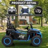 Jojoka 24V 2 Seater Ride On Car, XXXL Off-Road UTV for Kids w/Metal Frame, Wide Seat,Pop Music,3 Speeds for Boys and Girls - 2 of 4