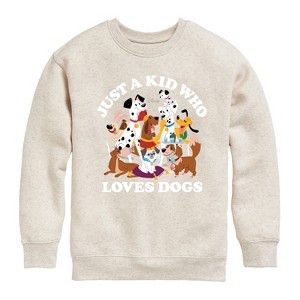 Boys' - Disney - Cats & Dogs Graphic Long Sleeve Fleece Sweatshirt - 1 of 4