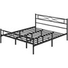 Yaheetech Simple Metal Bed Frame with Curved Design Headboard and Footboard - 2 of 4