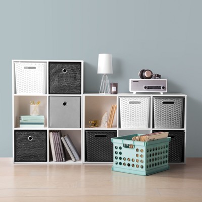 White Stackable 6 Cube Organizer Shelf