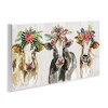 Stupell Industries Three Cows Seasonal Floral Crowns Wall Plaque Art - 2 of 4