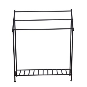 Gallerie II Iron Blanket & Quilt Rack w/ 3 Rungs 30" x 36" - 1 of 3