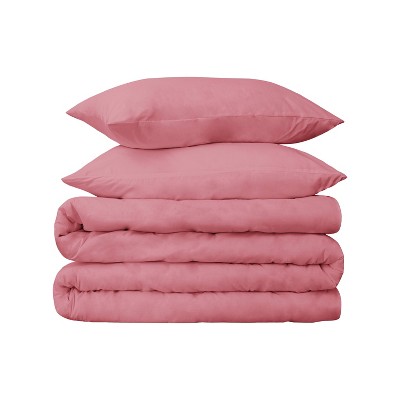 650-Thread Count Cotton Solid Duvet Cover and Sham Set by Blue Nile Mills