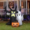 Gemmy Airblown Inflatable Haunted Tree with Candy Bowl, 5 ft Tall, Multicolored - 2 of 4