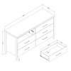 South Shore Queen Metal Framed Bed Set Nordik Oak/Matte Black: Industrial Style, Poplar Plywood Slats, No Box Spring Needed - 4 of 4