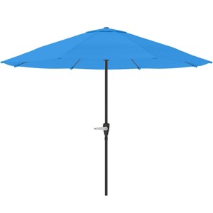 Nature Spring 9-ft Easy Crank Patio Umbrella with Vented Canopy for Deck, Balcony, Backyard, or Pool - 1 of 4
