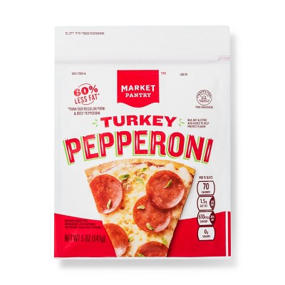 Turkey Pepperoni Slices - 5oz - Market Pantry&#8482;