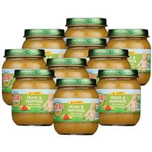 Earth's Best Organic Pears and Mangos Baby Food 6+ Months - Case of 10/4 oz - 1 of 4