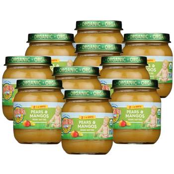 Earth's Best Organic Pears and Mangos Baby Food 6+ Months - Case of 10/4 oz