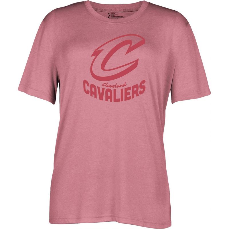 NBA Cleveland Cavaliers Women&#39;s Short Sleeve Vintage Logo Tonal Crew T-Shirt, 1 of 5