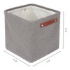REGALWOVEN Cotton Collapsible Sturdy Rope Handle Open Storage Bins 11x11x11in 3 Pcs - 4 of 4