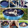 Jasonwell Foldable Hard Plastic Dog Pool - Collapsible Pet Swimming Pool & Bath Tub for Dogs - 97" - Plastic Board Blue - 3 of 4