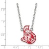 Black Bow Jewelry Sterling Silver Ottawa Senators NHL Necklace 18 Inch - 2 of 4