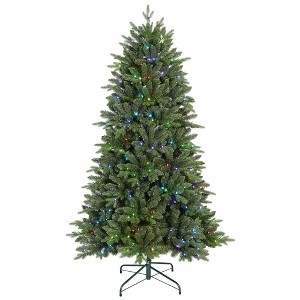 NAYSAYE Christmas Tree Stand 7FT Tree 2126 Tips with Metal Stand for Christmas Decorations, Green, 50"*84"*24.86" - 1 of 4