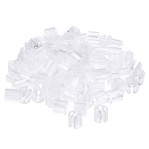Unique Bargains Fit 0.14 Inch Rod Clothes Hanger Color Coding Markers Blank Tags 150 Pcs - 1 of 4