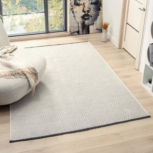 Luxe Weavers Modern Farmhouse Washable Indoor Area Rug Anti-Slip Carpet - 1 of 4