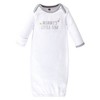 Hudson Baby Infant Cotton Long-Sleeve Gowns 4pk, Star And Moon, 0-6 Months - 2 of 4