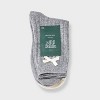 Women's Pointelle with Bow & Striped 2pk Mid Crew Socks - Wild Fable™ - 2 of 3