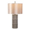 LumiSource Tania 22" Contemporary Ceramic Table Lamp with Champagne Linen Shade: UL Listed, 1-Way Switch - 2 of 4
