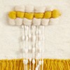 Saro Lifestyle Textured Woven Wall Hanging, 14"x28" Oblong, Yellow - 3 of 4