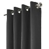 Thermaplus Shadow Blackout UV Protection Grommet Curtain Panel for Windows 52" x 63" Black - 3 of 4