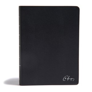 KJV Spurgeon Study Bible, Black Genuine Leather - by  Holman Bible Publishers (Leather Bound) - 1 of 1