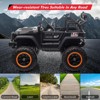 Electric Ride On Car, 24V 2 Seats for Kids, with Remote Control, 4WD Spring Suspension, 2 Speeds, Music, for 3+ - image 2 of 4