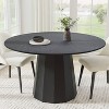 Dovelina 52" Round Dining Table Modern Wood Kitchen Table Dining Room Table for 6 People - image 2 of 4