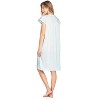 Casual Nights Women's Short Sleeve Floral And Lace Nightgown - 4 of 4