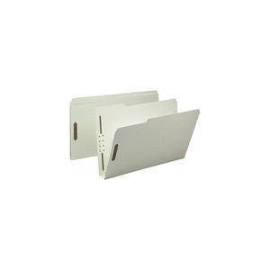 Nature Saver Pressboard Fastener Folder 2 Exp 1/3 Tab Legal 25/BX GYGN SP17235 - 1 of 2