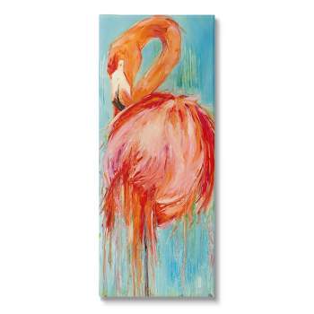 Stupell Industries Bold Abstract Flamingo Painting Canvas Wall Art