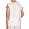 COOFANDY Men's Cotton Linen Tank Top Shirts Casual Sleeveless Lace Up Beach Hippie Tops Bohemian Renaissance Pirate Tunic - 3 of 4