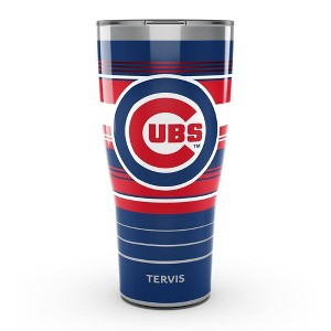MLB Chicago Cubs 30oz Hype Stripes Stainless Steel Tumbler - 1 of 4