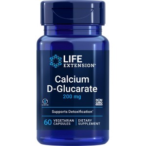 Calcium D-Glucarate 200 mg by Life Extension  -  60 VegCap - 1 of 2