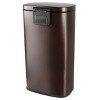 Elama 3 Piece 30 Liter and 5 Liter Stainless Steel Step Trash Bin Combo Set with Slow Close Mechanism in Matte Bronze - 4 of 4