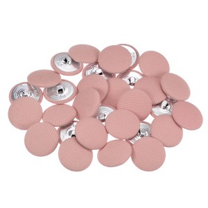 Unique Bargains Suit Dress Blouse Aluminum Fabric Cloth Covered Sewing Buttons 30 Pcs - 1 of 4