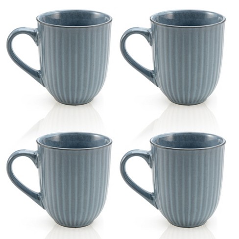 American Atelier Large Handle Coffee Mug, 14-ounce, Use For Coffee, Tea,  Latte, And Hot Chocolate, Dishwasher And Microwave Safe, Set Of 4,blue :  Target