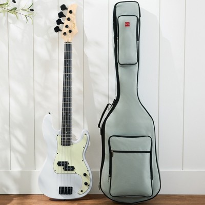 Best Choice Products Full Size Beginner 4-String Electric Guitar Bass Guitar w/ Padded Case