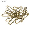 Unique Bargains Metal Decorative DIY Women's Clothing Dress Large Sewing Brooch Pins 10 Pcs - 3 of 4