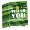 Big Dot of Happiness Camo Hero - Army Military Camouflage Party Thank You Cards (8 count) - 2 of 4