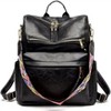 Wikineon Premium PU Leather Backpack: Stylish, Durable & Versatile ¨C Ideal for Daily Commutes, School, or Travel with Spacious Compartments - 2 of 4