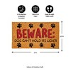 28" x 16" Nature Coir Mat, Beware - 3 of 4
