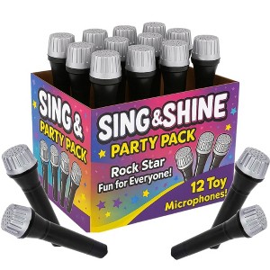 ArtCreativity 5.5 Inch Plastic Toy Microphone (12 Count) - 1 of 4