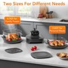 Kismile 5 in 1 Glass Air Fryer,4.7QT & 2.6QT, Dual Glass Containers with Lids, Keep Warm – Freezer & Dishwasher Safe, ‌360 transparent visibility - 2 of 4