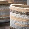Sullivans Set Of 3 Jute & Polyester Baskets 9"H, 8.5"H & 8"H Brown - 2 of 4