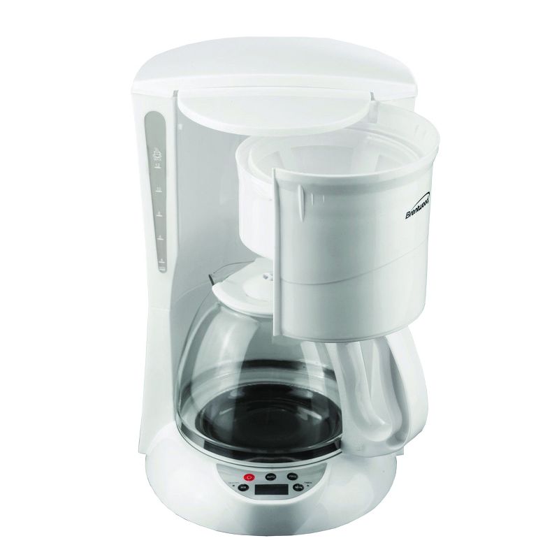 Brentwood 12-Cup Digital Coffee Maker (White), 3 of 8