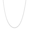 Black Bow Jewelry 0.8mm 10k White Gold Diamond Cut Cable Chain Necklace - 3 of 4