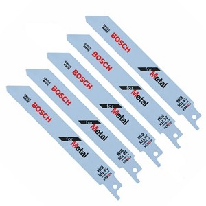 Bosch 5 Pack of Genuine 6-Inch 24T Thin Metal Recip Saw Blades - RM624-5PKB-5PK - 1 of 3