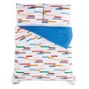 Crayola Serpentine Striped Comforter Set White - 2 of 4