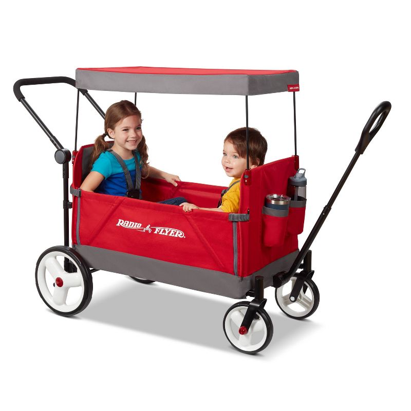 Radio Flyer Convertible Stroller Wagon with Canopy, 3 of 26